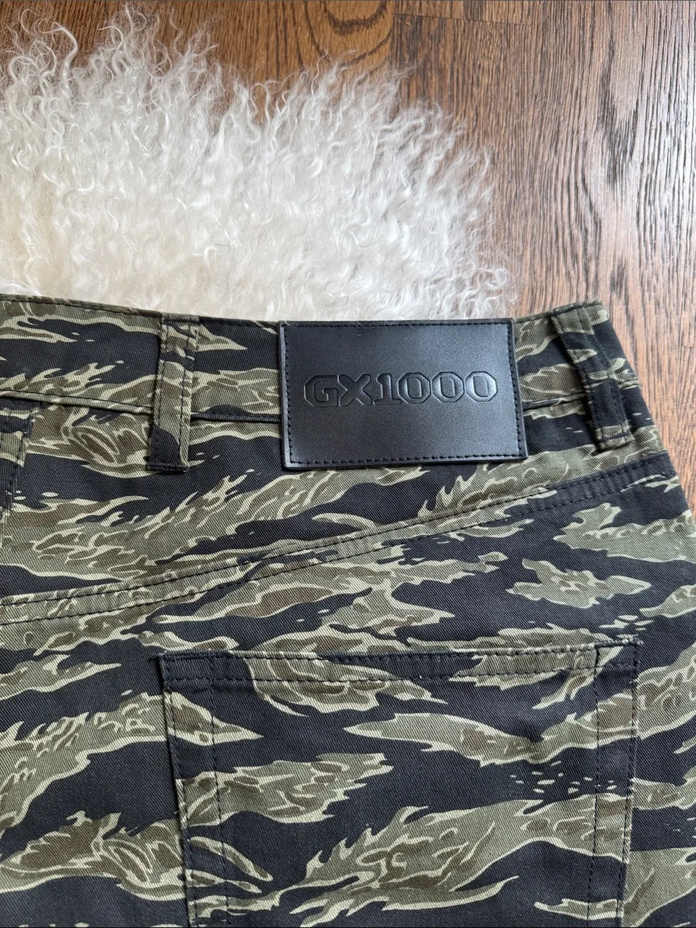 GX1000, Green Tiger-Stripe Casual Pants, sz 32